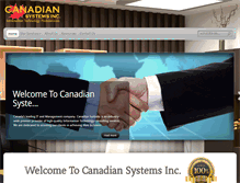 Tablet Screenshot of canadiansystems.net